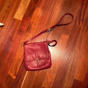Red coach bag